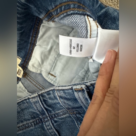 Madewell Tapered Denim Trousers Size 28 New With Tags - Picture 5 of 14